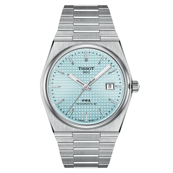 Tissot PRX Powermatic 80 Silver Stainless Steel Ice Blue Dial Automatic Master Copy