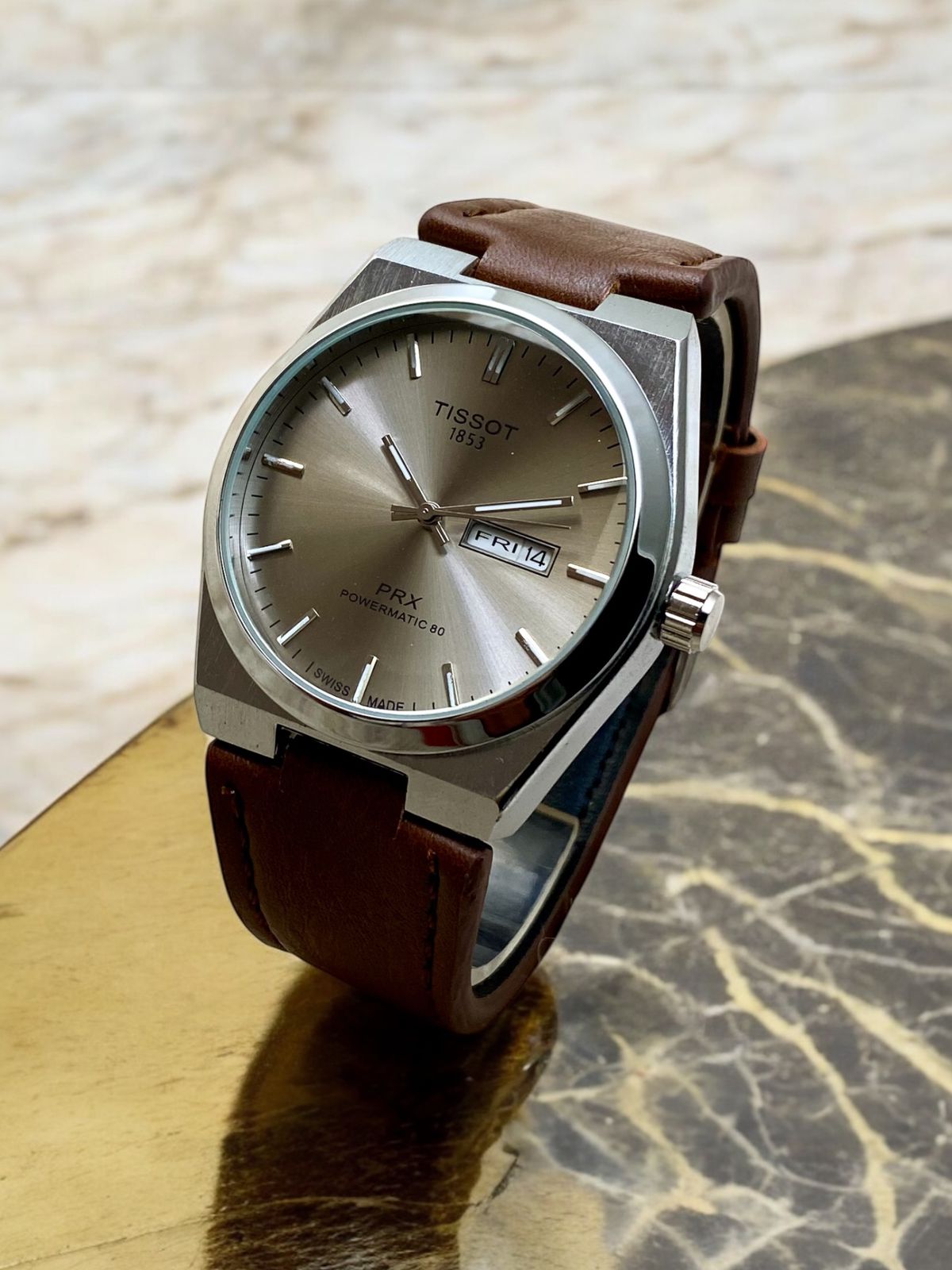 Tissot Prx Leather Strip Master Copy