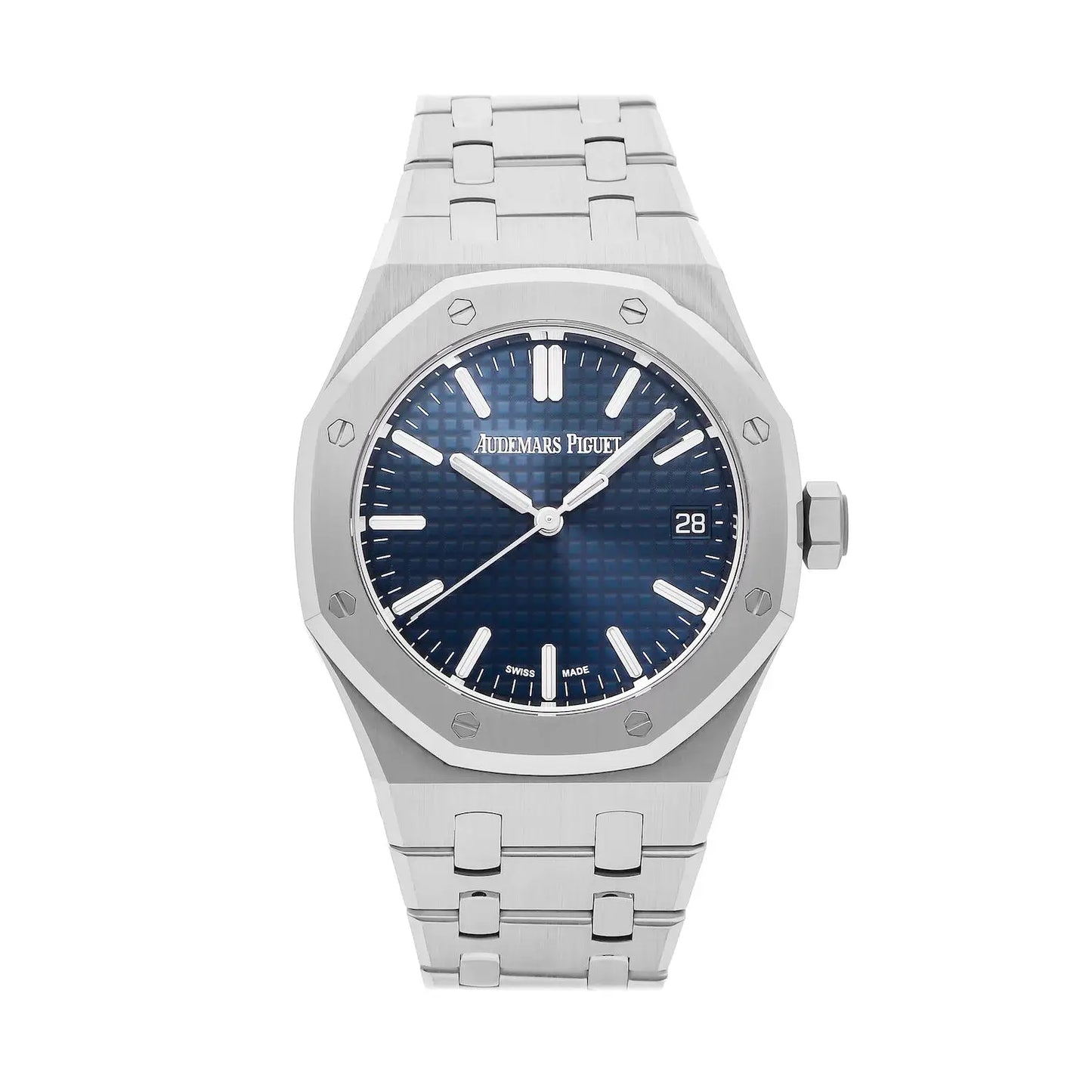 Royal Oak Silver Bracelet Blue Dial Master copy