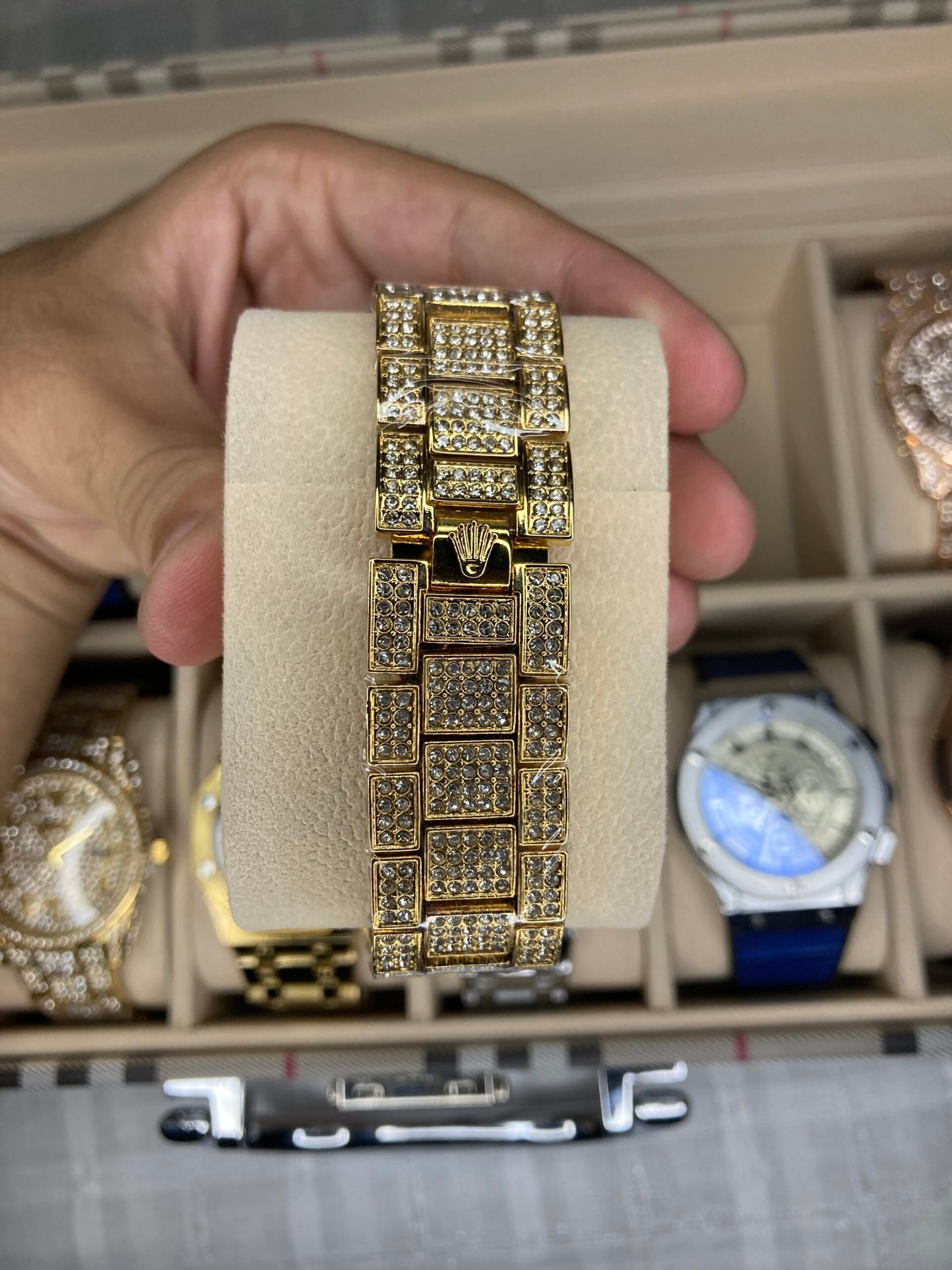 ROLEX FULL STONE Gold