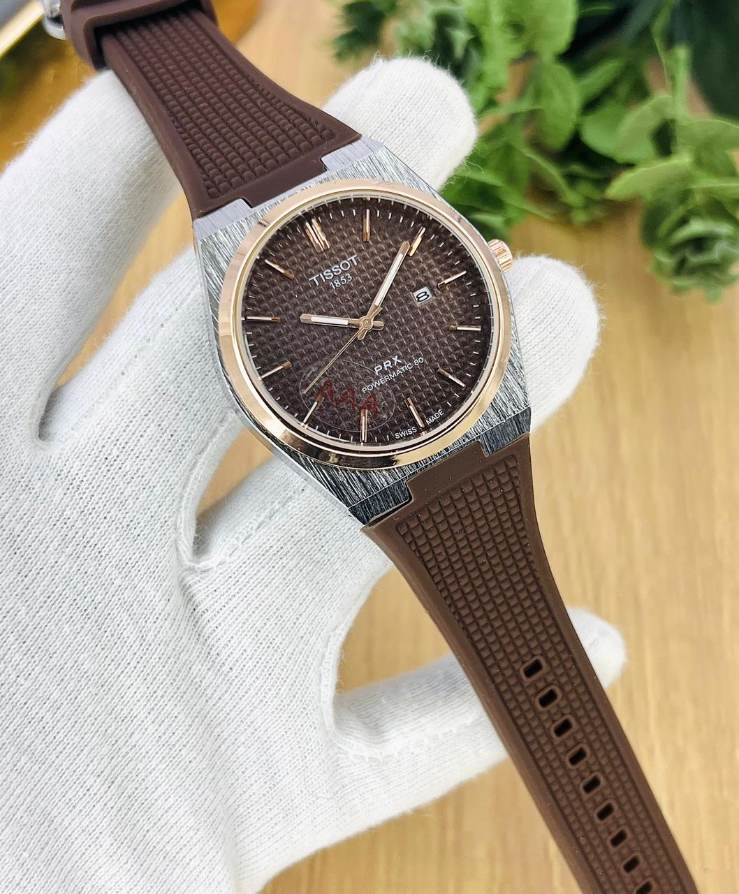 TISSOT PRX Leather Strip