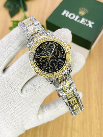 Rolex Stone Chain, the newest addition to our unisex collection. Each piece is crafted with precision and high-quality materials, guaranteed to last.