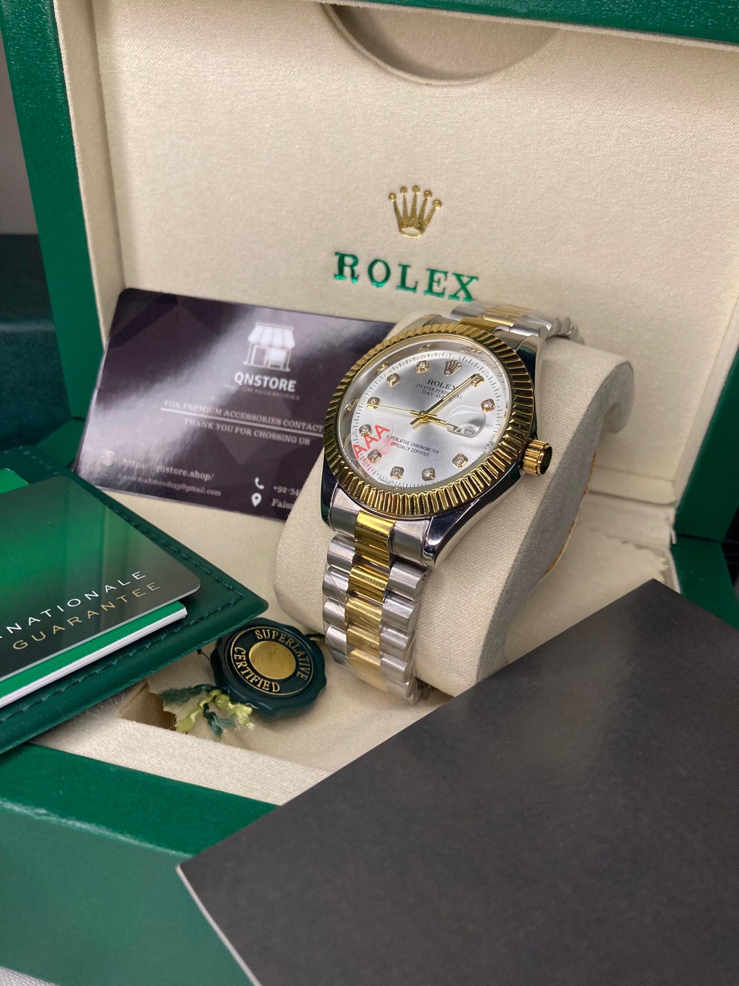 Rolex date just White Dial