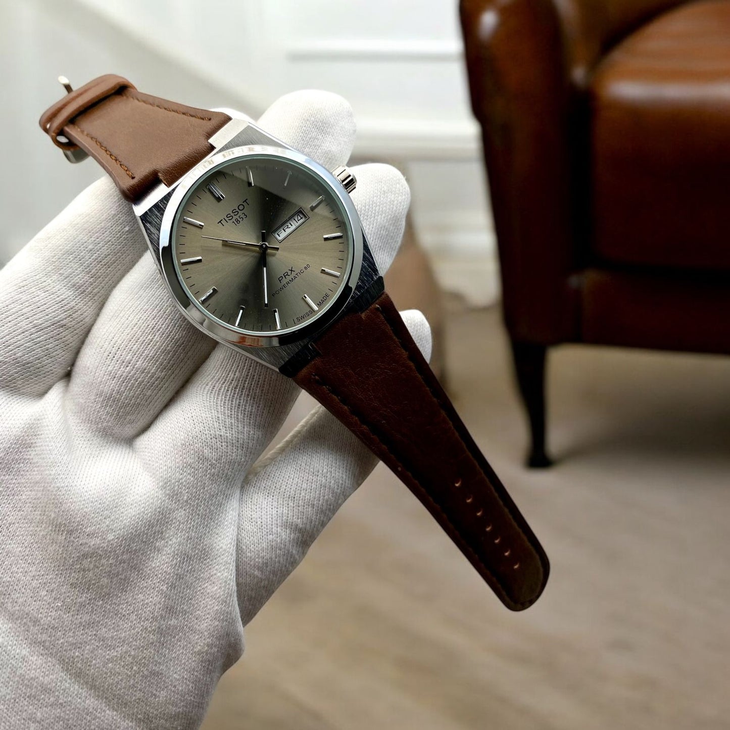 Tissot Prx Leather Strip Master Copy