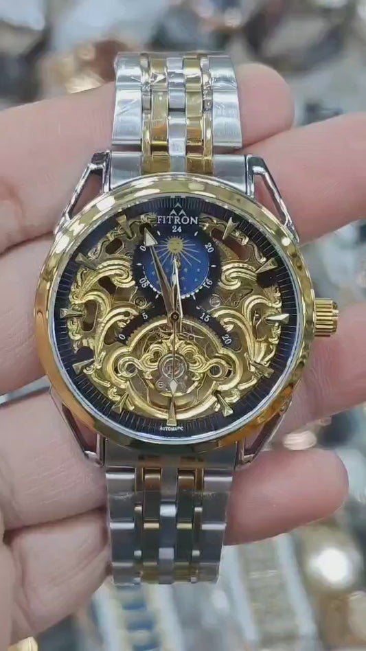 Fitron Japan Automatic movement, including a fully functioning Moonphase feature